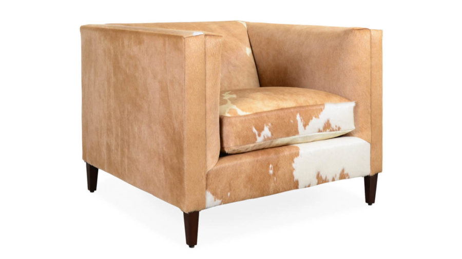 Amelia Hair on Hide Chair Fawn and White HOH by COCOCO Home