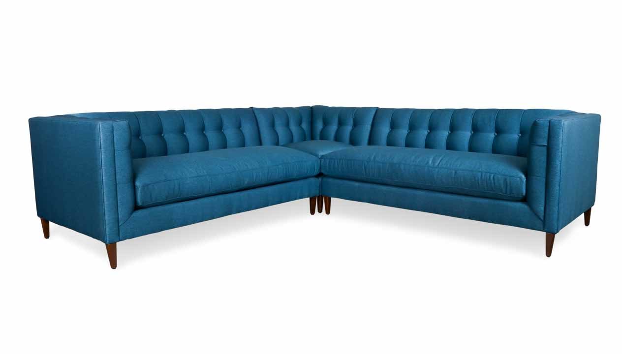 Cococo Home, Arden Square Corner Fabric Sectional, mid century modern