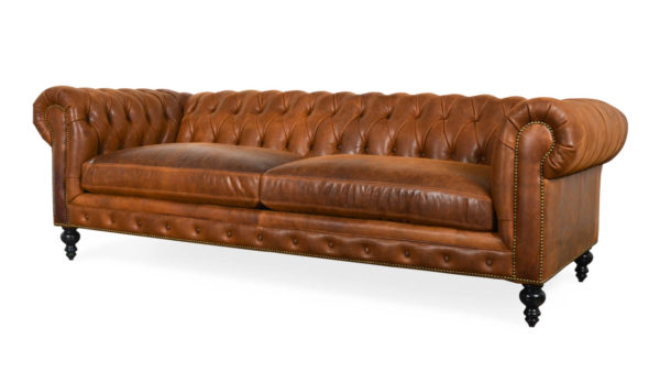 Classic Chesterfield Leather Sofa | COCOCO Home