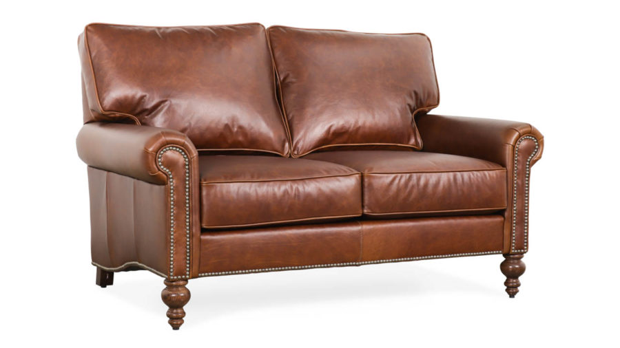 Dilworth Leather Loveseat 58 x 38 Florence Scorza by COCOCO Home