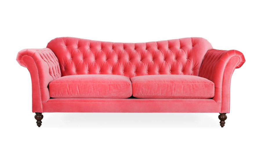 Lillington Chesterfield Fabric Sofa 91 x 40 Como Romance by COCOCO Home