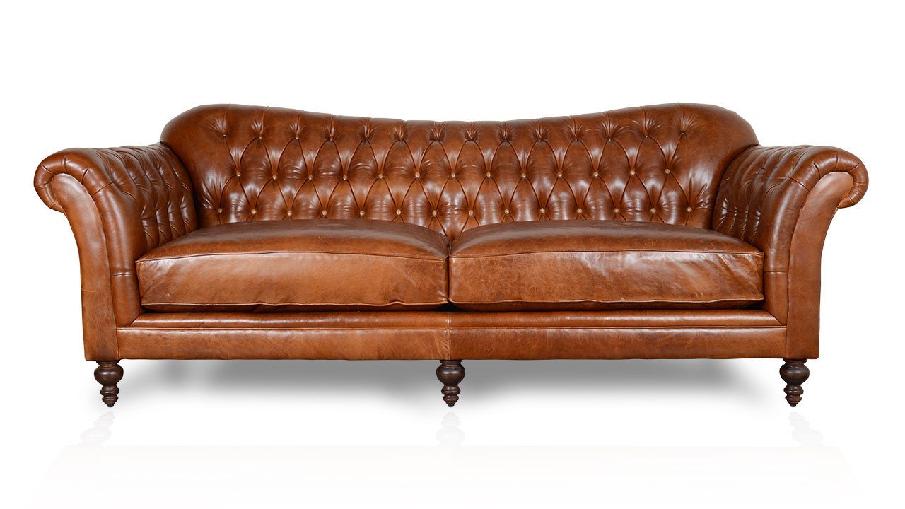 chesterfield leather sofa made in usa