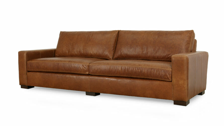 Monroe Leather Sofa 105 x 42 Berkshire Chestnut 3000 Walnut PO 10649 1
