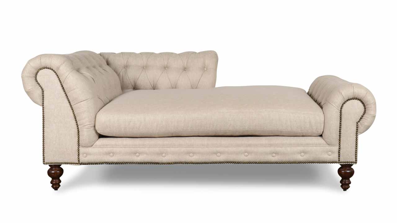 Pippa Fabric Chaise 79 x 39 Chartres Malt Side 2