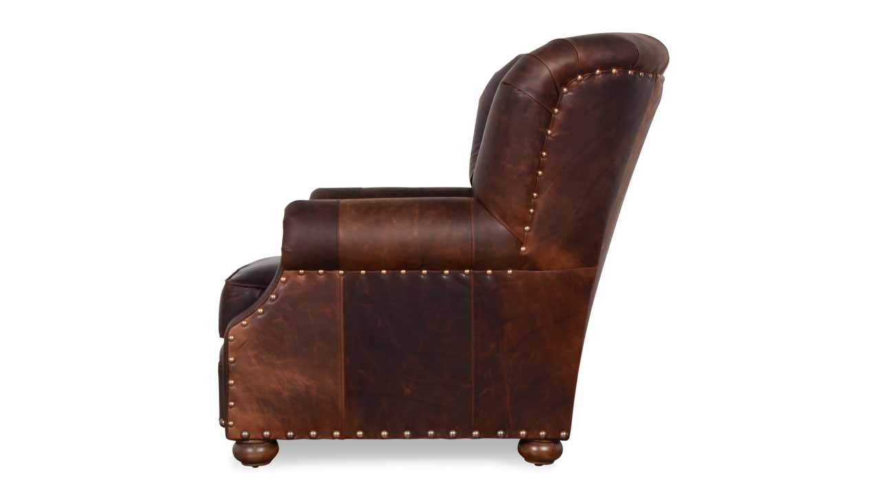 Winston Leather Chair Old Attic Brown