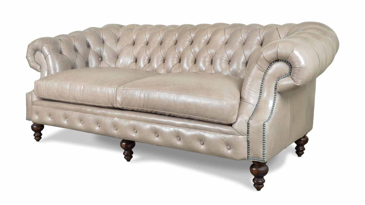 Biltmore Chesterfield Leather Sofa 85 Renegade Cloak