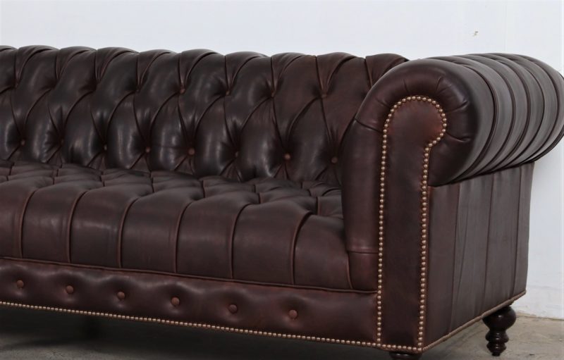 What S In A Restoration Hardware, Pottery Barn Chesterfield Leather Sofa Reviews