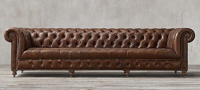 Cococo Home, Leather Couch Restoration Hardware