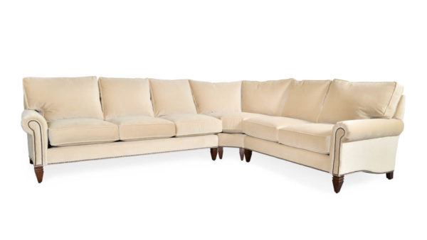 Dilworth Radius L Fabric Sectional Como Cahsmere by COCOCO Home