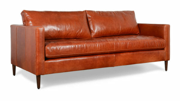 Madison Leather Sofa 86 x 40 Echo Cognac 3 1 1