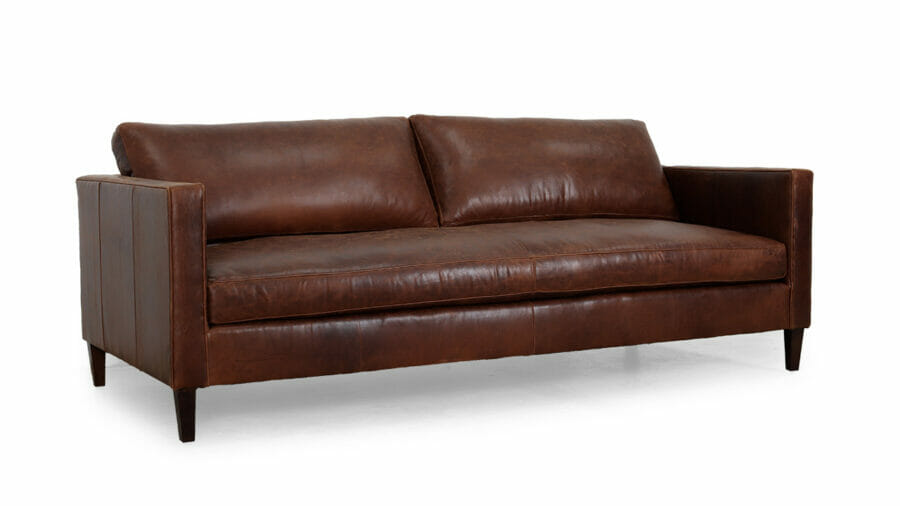 Madison Leather Sofa 89 x 40 Bristol Molasses 10311