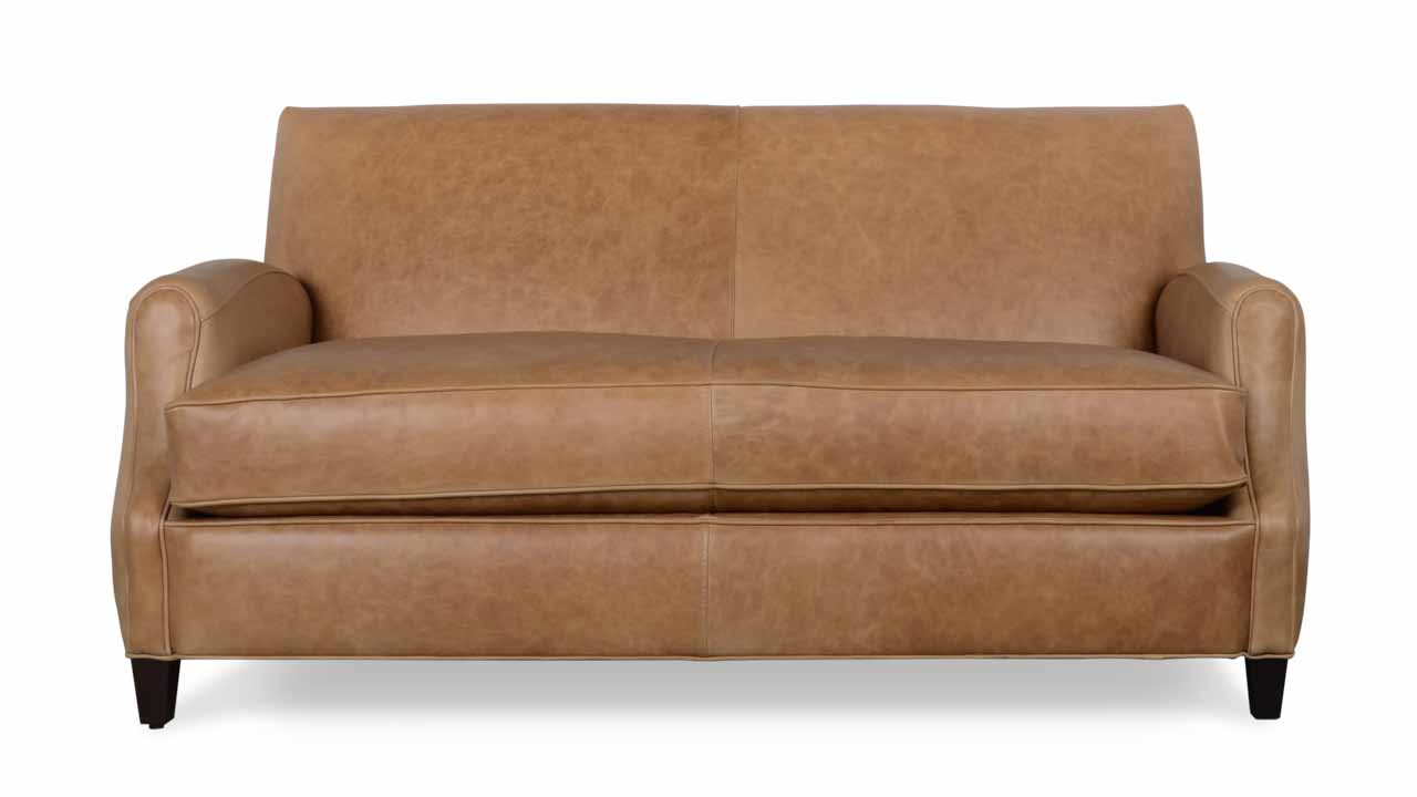 Metro Leather Sofa in Beige