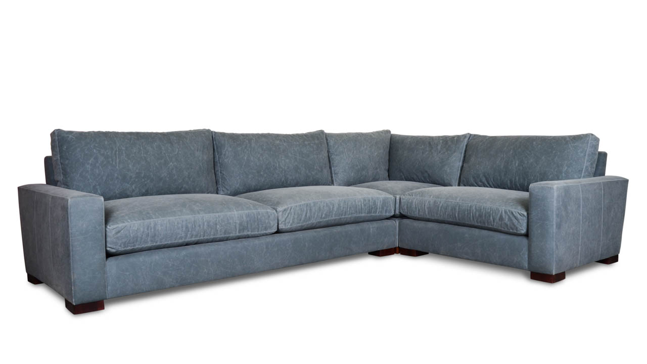 Monroe Square “L” Fabric Sectional