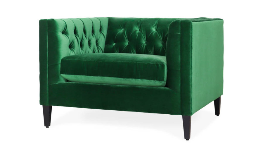 Belmont Fabric Chair 44 x 38 Como Emerald 3 1