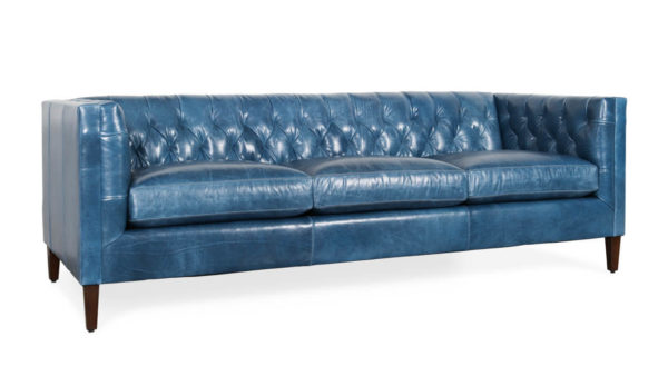 Belmont Leather Sofa 93 x 38 Mont Blanc Nile 3 1