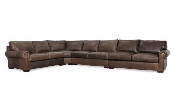 Lexington Radus L Leather Sectional 119 x 179 x 42 Berkshire Anthracite by COCOCO Home