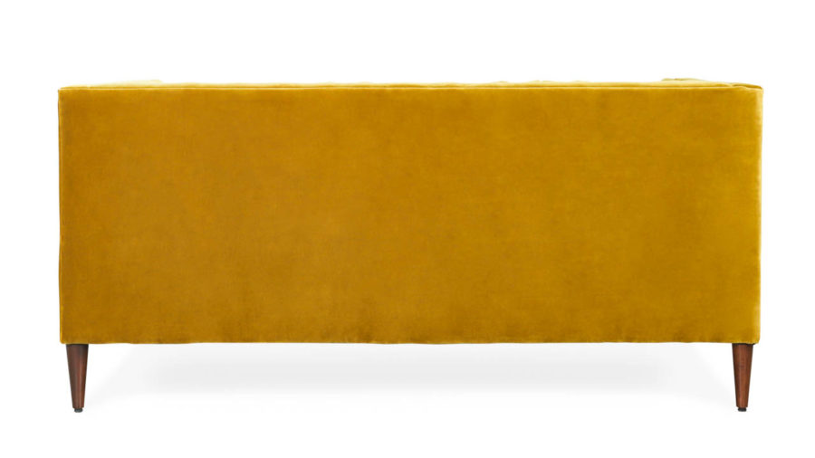 Clark Fabric Loveseat 65 x 35 Como Mustard by COCOCO Home