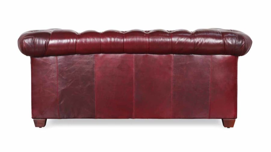 Lennox Leather Loveseat 70 x 42 Echo Merlot by COCOCO Home