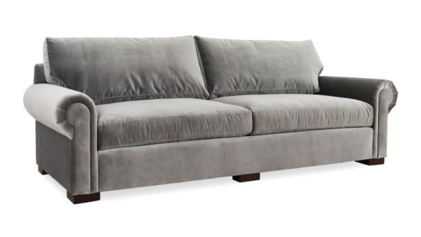 Lexington Fabric Sleeper Sofa 90 x 42 Como Grey Cloud by COCOCO Home
