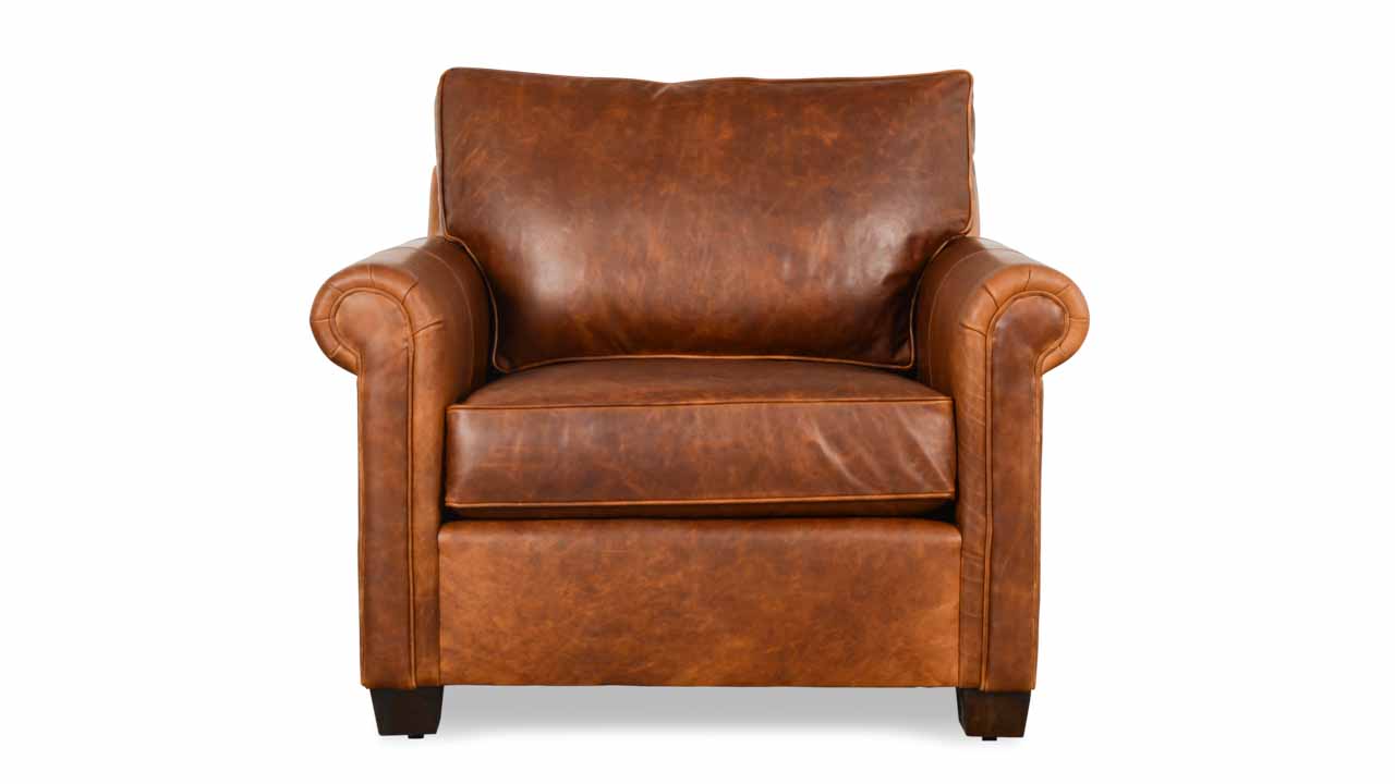 Studio Lexington Leather Chair 38 x 39 Berkshire Tan