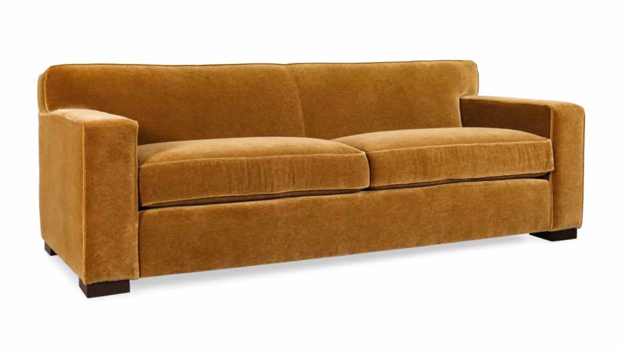 Boone Fabric Sofa, Nevada Brown Sugar, Mohair Velvet, Mohair Sofa, Cococo Home, Contemporary velvet sofa