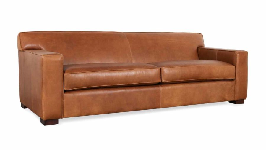 Boone Leather Sofa 93 x 38 Berkshire Chestnut