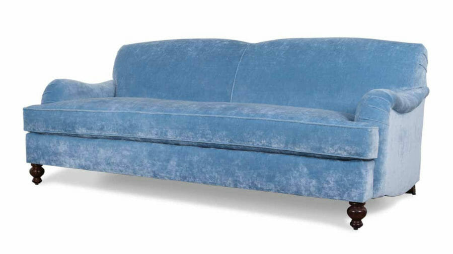 English Arm Tight Back Fabric Sleeper Sofa 88 x 42 Milan Glacier 3 1 1