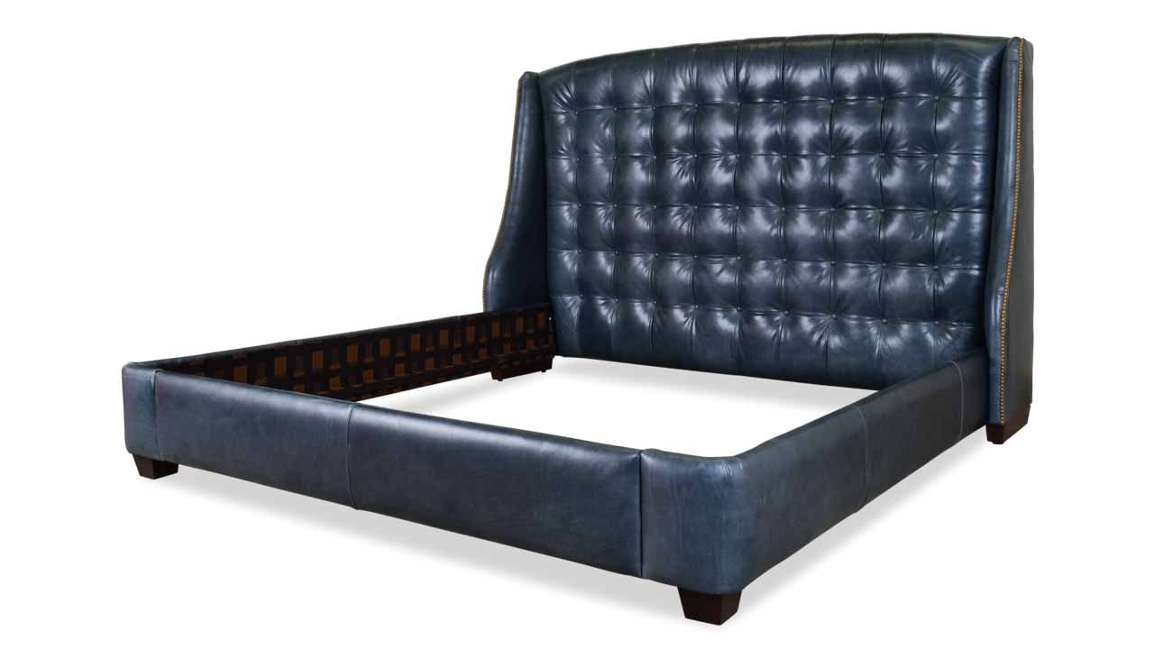 Morrison Leather Bed Renegade Blue Dream