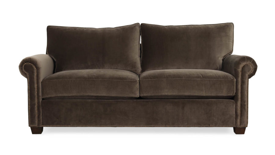 Studio Lexington Fabric Loveseat 78 x 38 Cannes Cafe by COCOCO Home