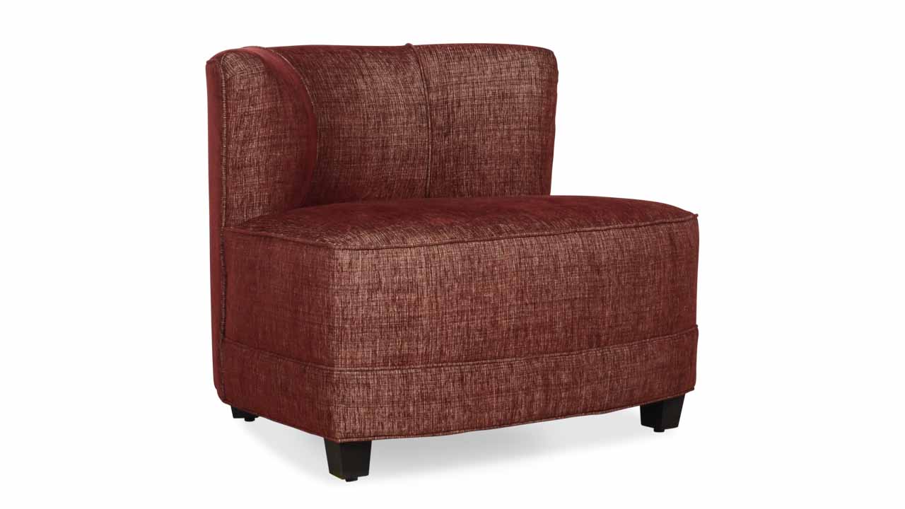 Spin Fabric Chair in Light Burgandy