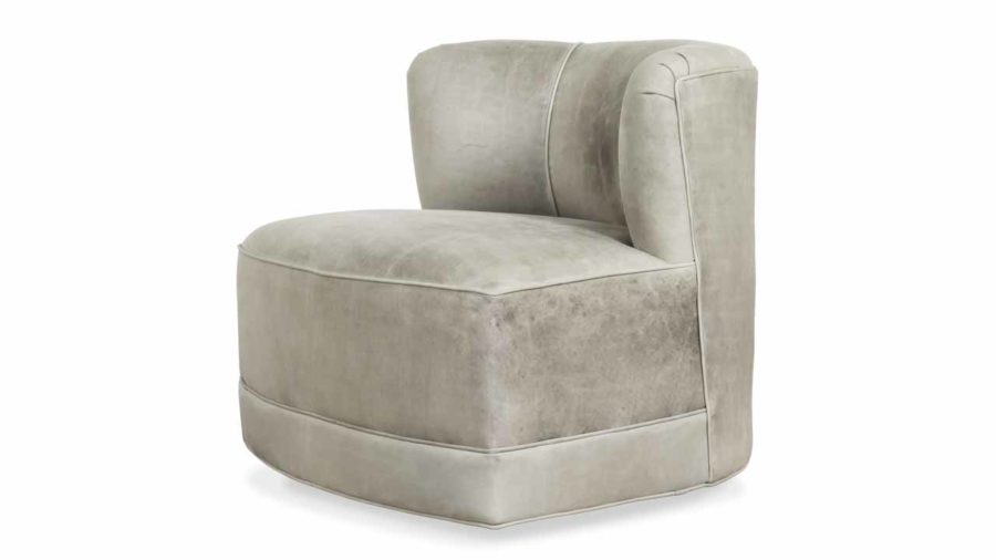 Spin Leather Swivel Chair Biltmore Fossil