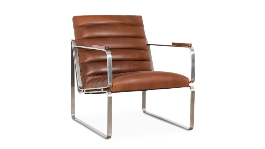Shelby Leather Chair Biltmore Molasses