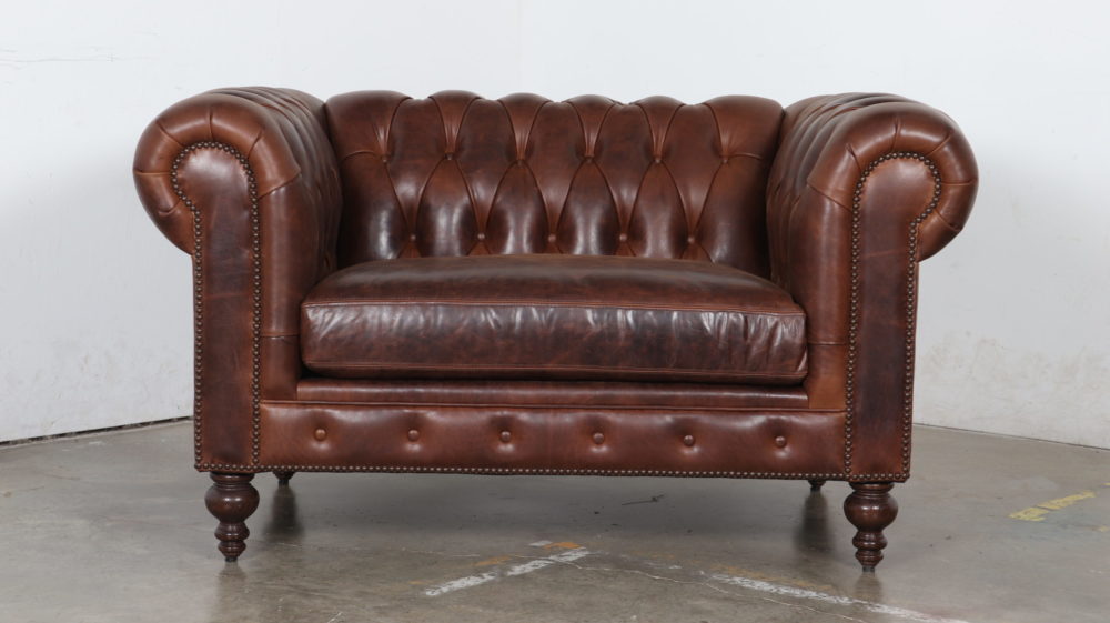 Moore and Giles, Bristol Molasses, Cococo Home, Chesterfield Chair, Leather Chesterfield, Leather
