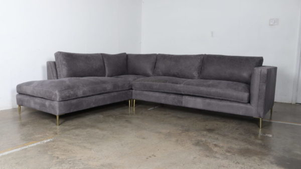 Moore and Giles, Cococo Home, Burnham Slate, Mid Century, Sofa, Modern, Sectional