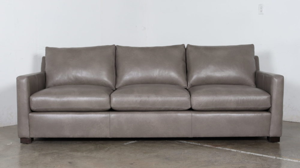 Grey Modern Sofa, Grey Leather Sofa, Cococo Home
