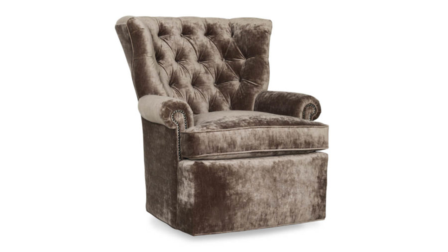 Blanton Fabric Swivel Chair 34 x 34 Milan Quarry
