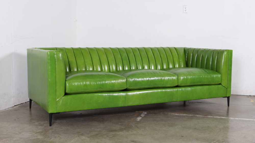Clark Sofa in Absolute Kiwi Leather