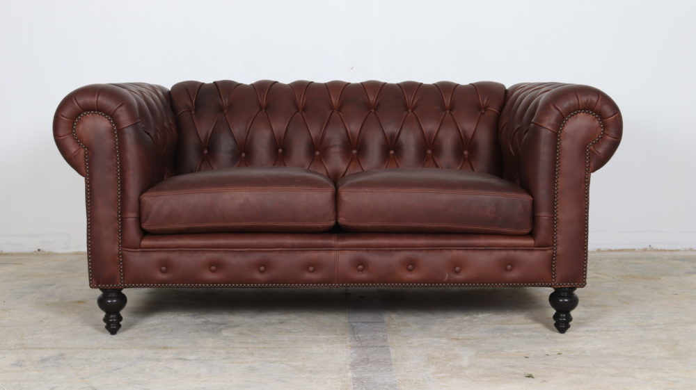 Moore and Giles, Cococo Home, Ellis Chocolate, Chesterfield Leather Sofa
