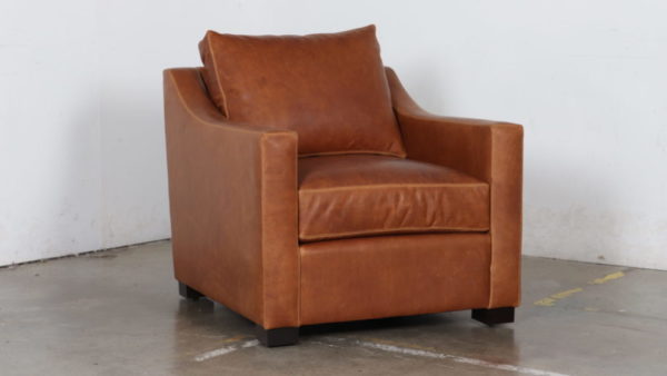 Moore and Giles, Cococo Home, Eastwood Sunflower, Leather Chair, Slope Arm