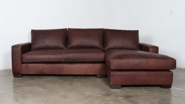 Moore and Giles, Cococo Home, Ellis Chocolate, Leather Sectional, Chaise