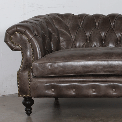 107x40 biltmore chesterfield sofa bench cushion leather mg cambridge wolf legs 8500 espresso nails 38 standard 2