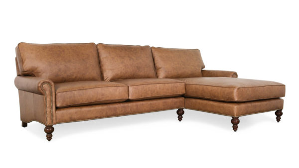 Cococo Home, Leather Sectional, Chaise, Brown Leather Sofa., Cococo Home