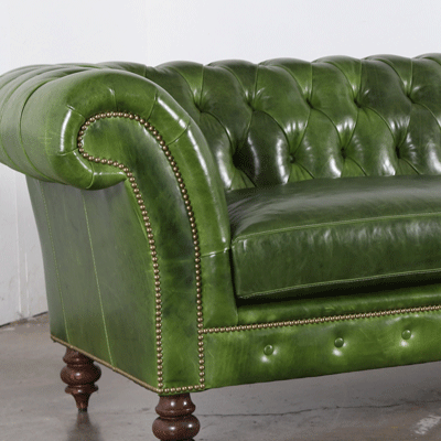 English Chesterfield Leather Mont Blanc Evergreen 3