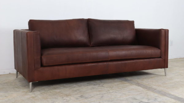 Cococo Home, Moore and Giles, Brown Leather Sofa, Contemporary Leather Sofa