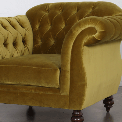46x40 weddington chair tufted fabric jbm como mustard legs 9500 walnut 3