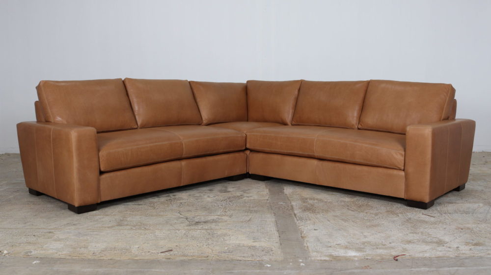 Monroe Sectional, Leather Sectional, Contemporary Leather Sectional