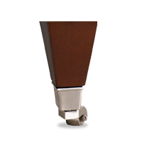 Square Taper Walnut Leg with Steel Caster