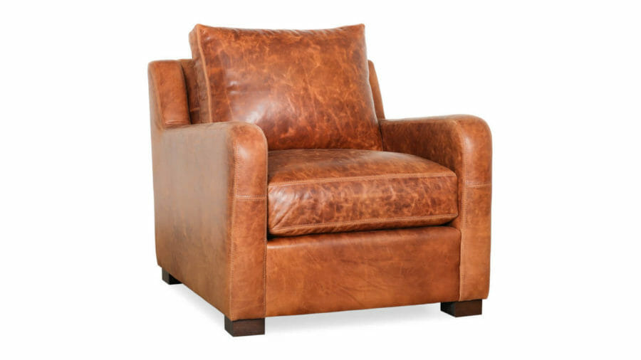 Kilgore Leather Chair 32 x 38 Bristol Cuero 1 1