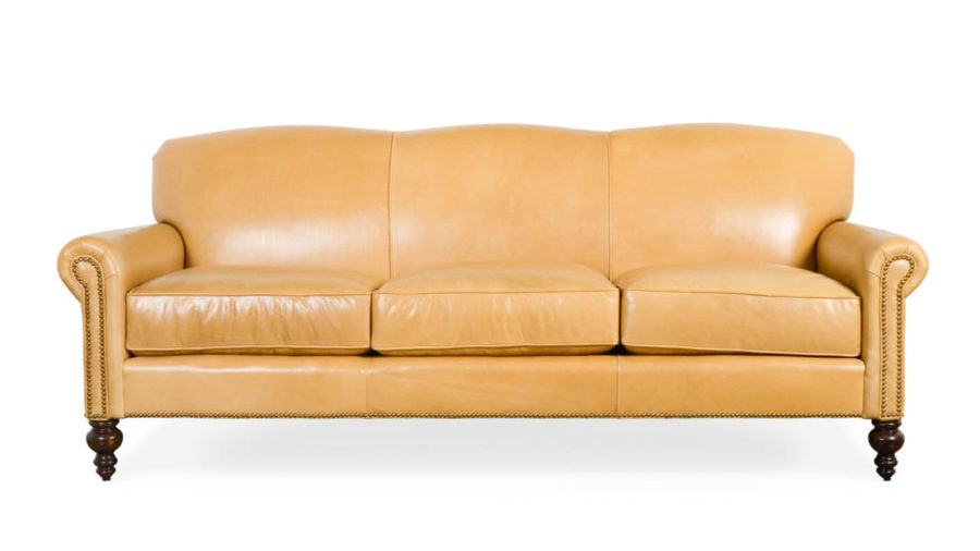 Belhaven Leather Sofa 86 Echo Fawn 1 1
