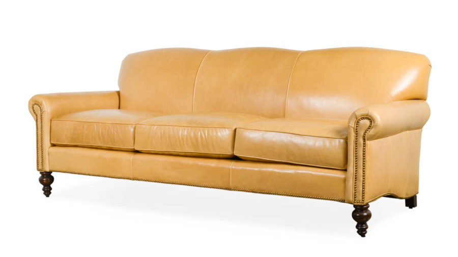 Belhaven Leather Sofa 86 Echo Fawn 2 1